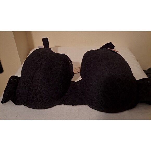 Etam IDOLE Bra No.4 Classique Lightly Lined Demi Bra Anthracite‎ 38D - Picture 8 of 16